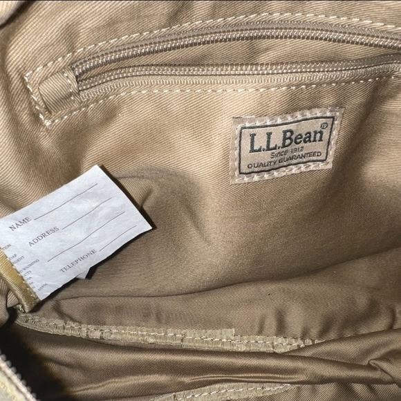 Vintage L.L. Bean Green and Tan Crossbody Messenger Bag, Like New!! - Picture 6 of 6